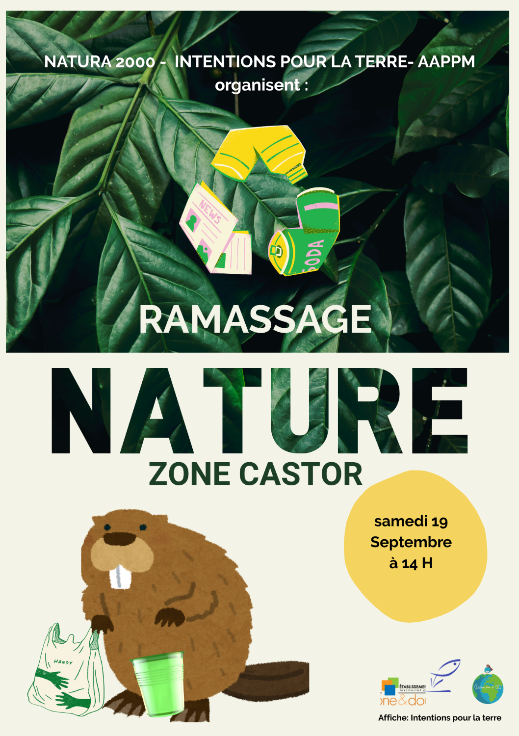 RAMASSAGE DE DÉCHETS EN NATURE- ZONE CASTOR