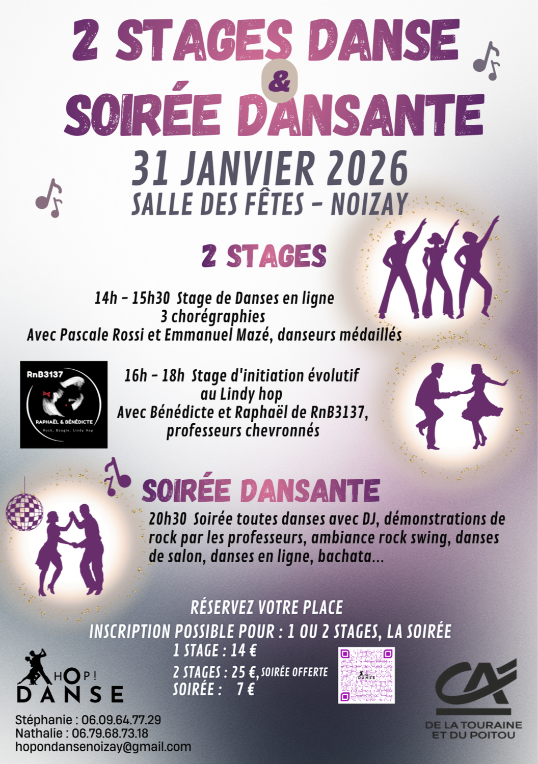 Stages Danse en ligne - Lindy Hop & Soirée Dansante