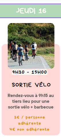 SORTIE Vélo
