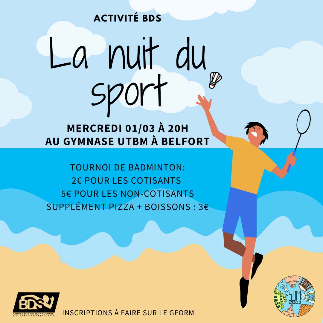 Nuit du Badminton SDM P23