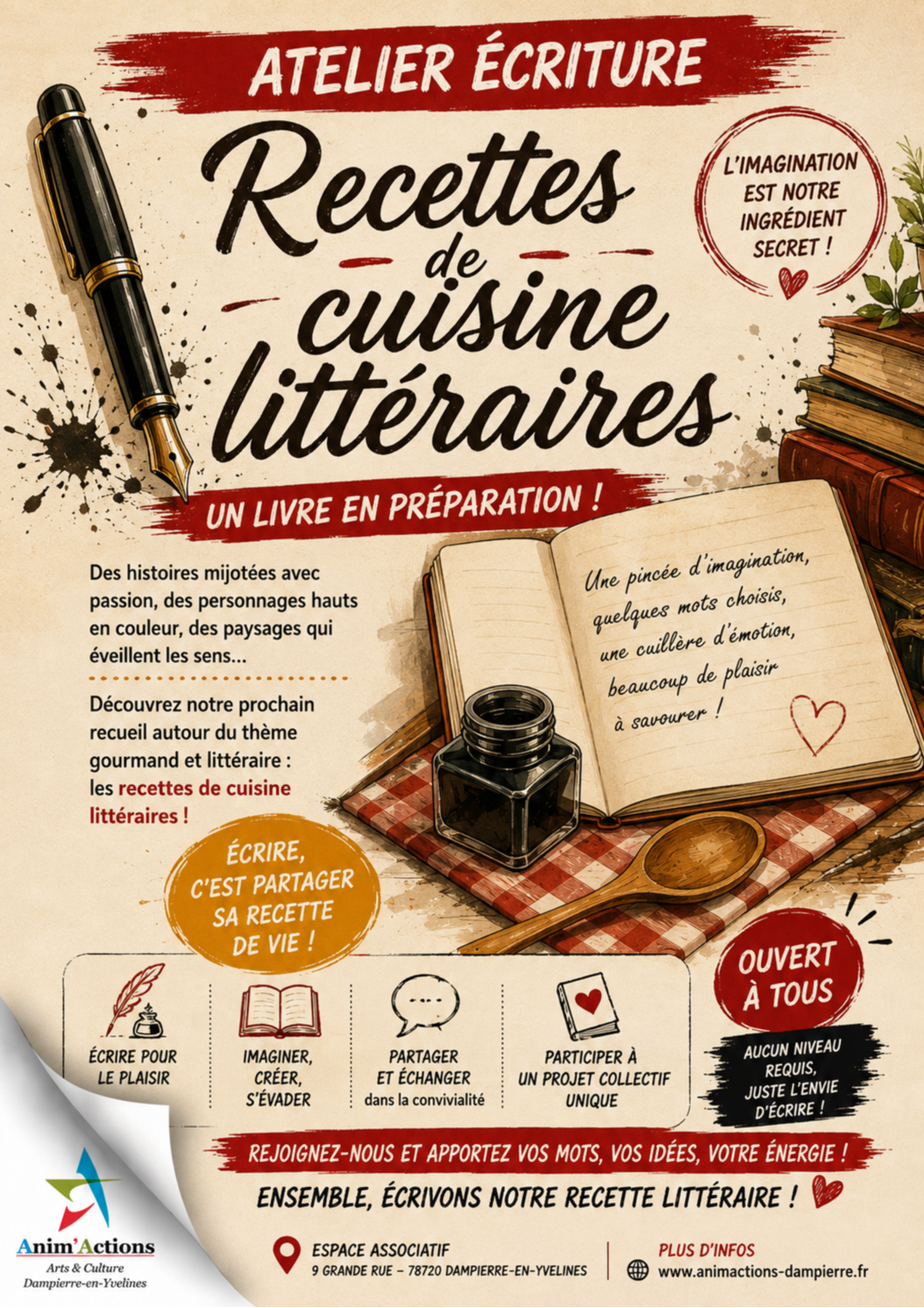 Atelier d'écriture  saison 2026-2027