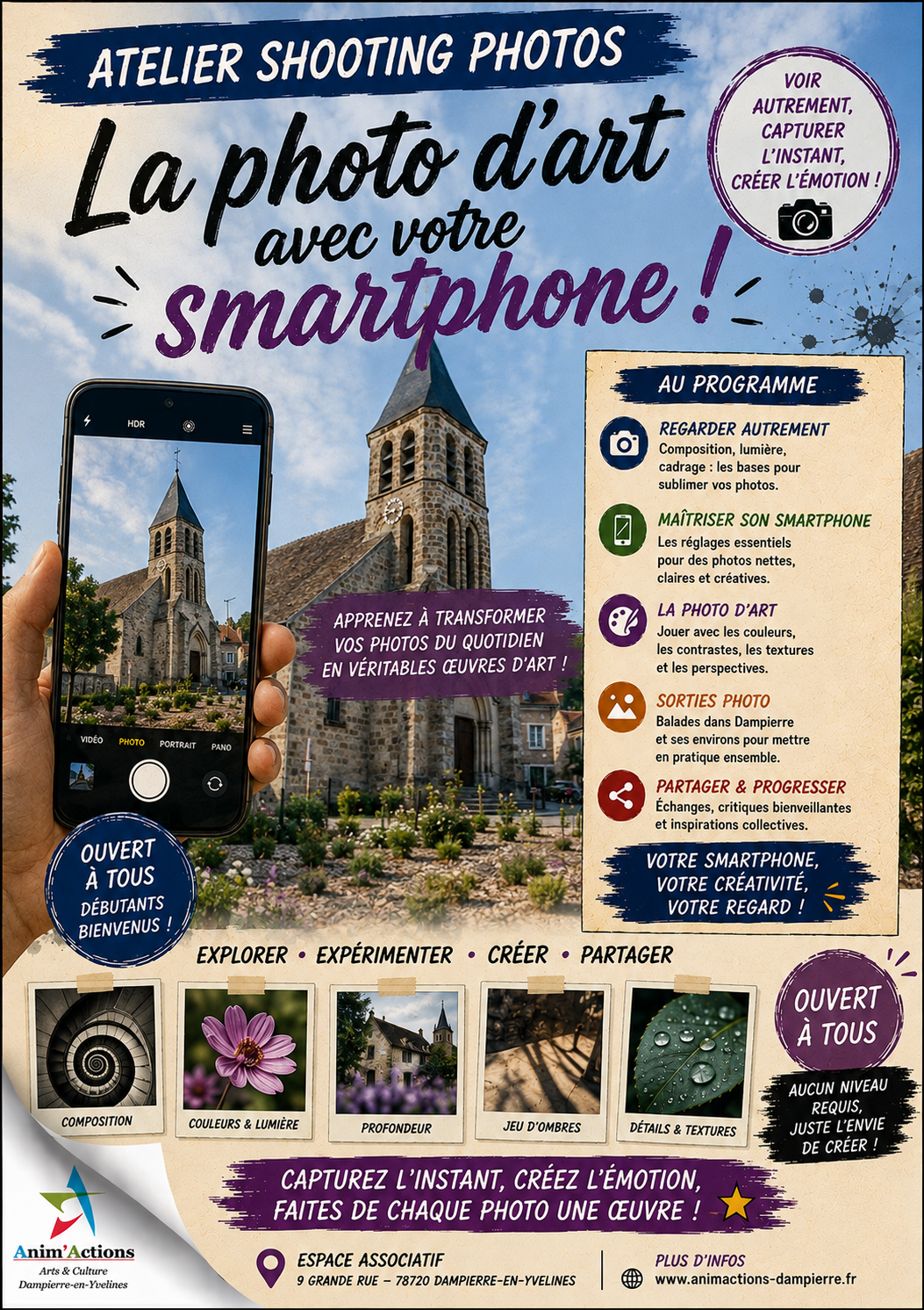 Atelier Shooting Photos saison 2026-2027