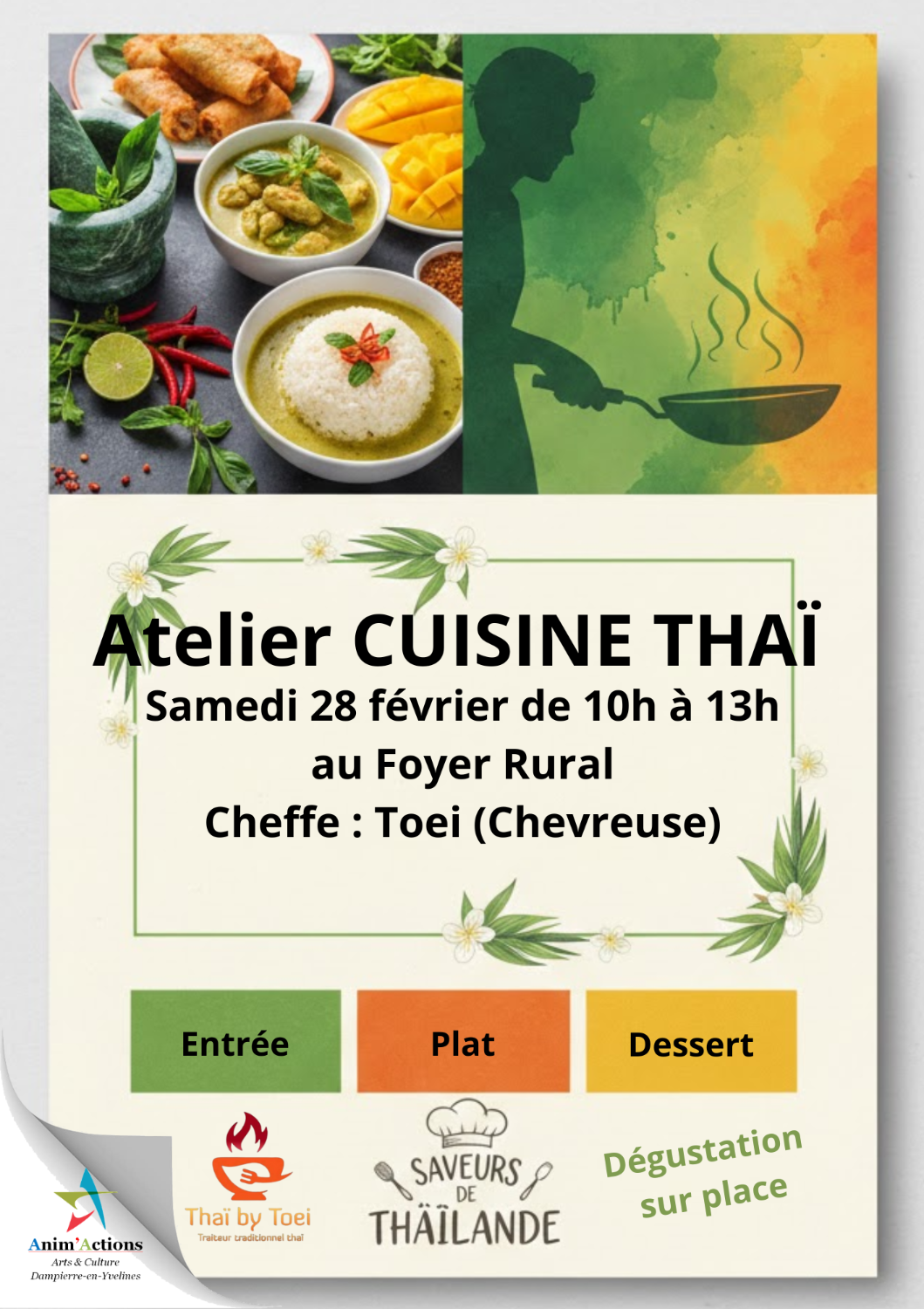 Atelier Cuisine Thaï 28 février 2026