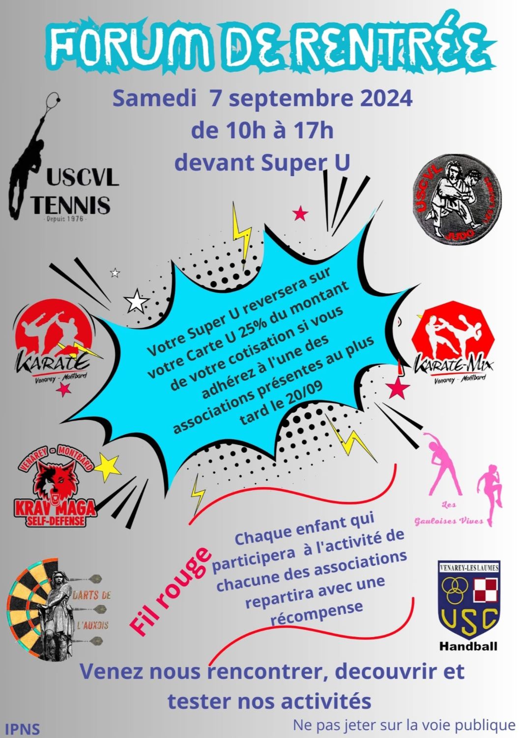 Stand au Forum des sports du Super u de Venarey-les-Laumes