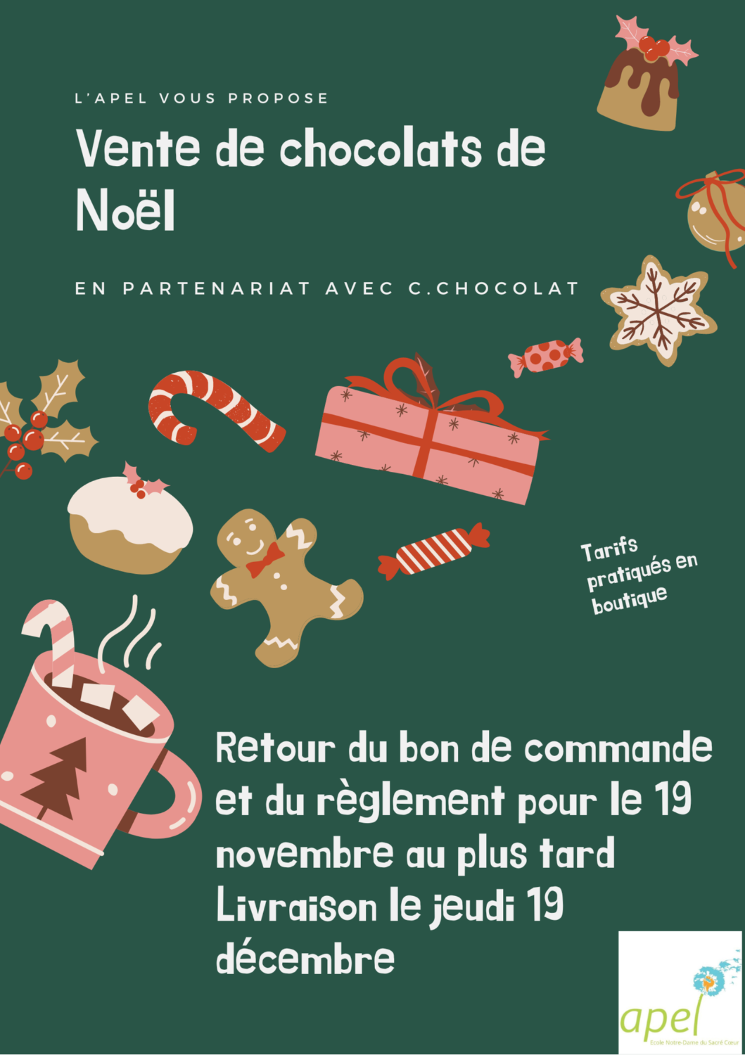 Chocolats de Noël - 19 décembre 2024