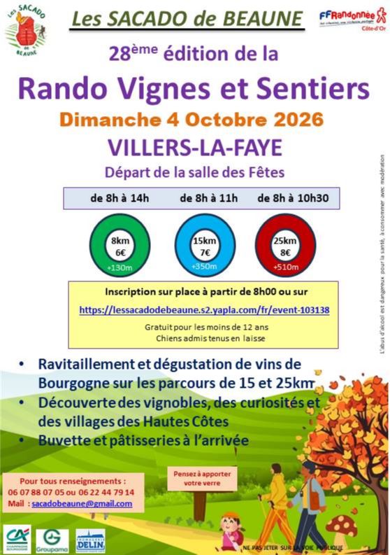 28ème Rando Vignes et Sentiers