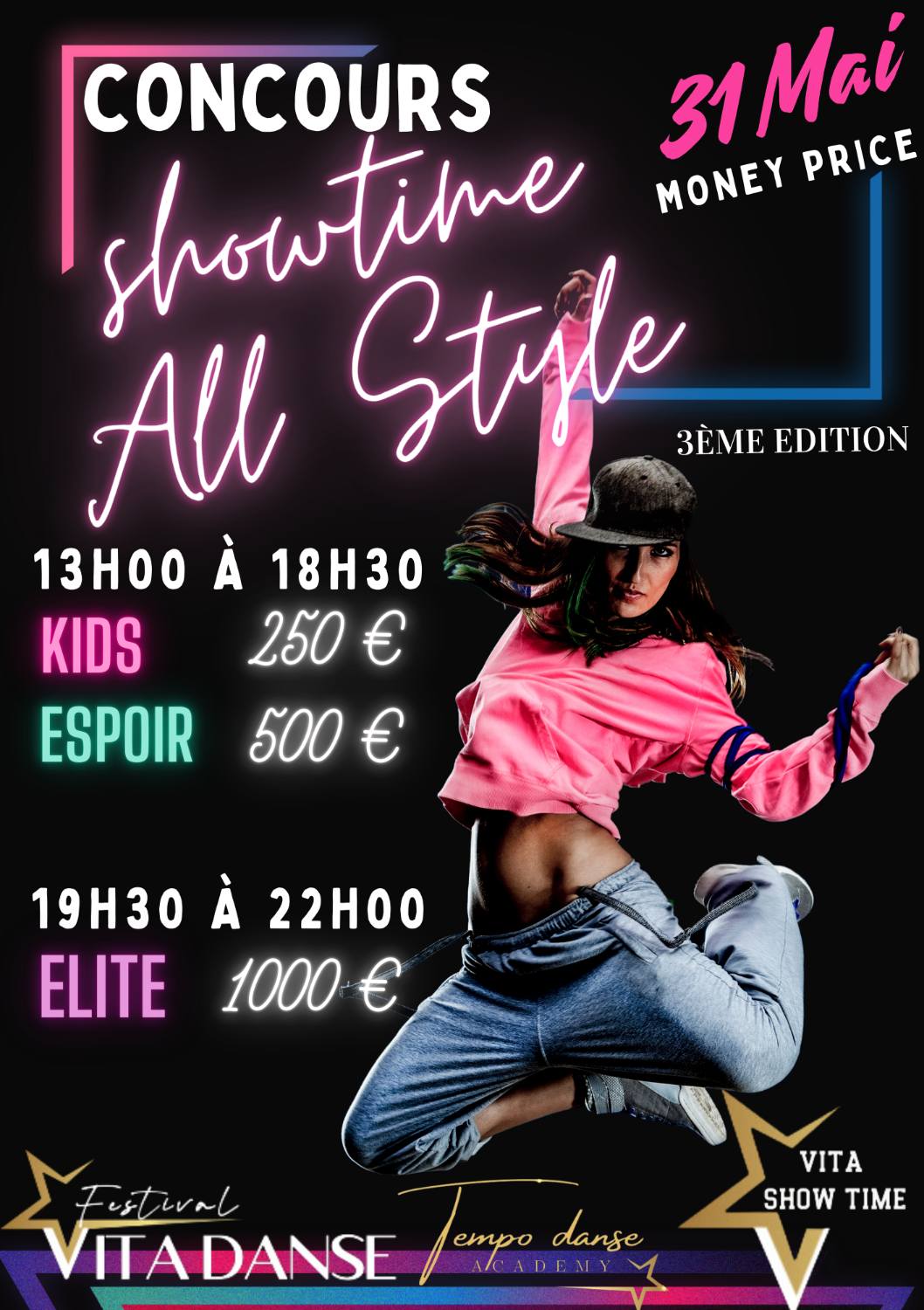Concours Show time - Billetterie public -