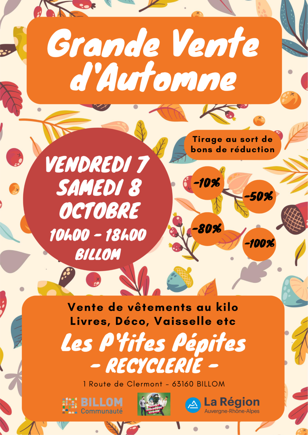 Grande vente d'Automne