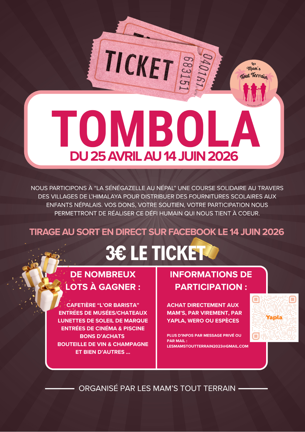 TOMBOLA DES MAM'S TOUT TERRAIN