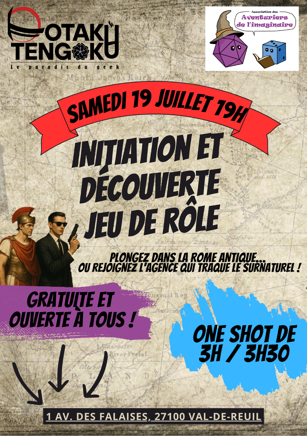 Soirée initiation jeu de rôle - Otaku Tengoku