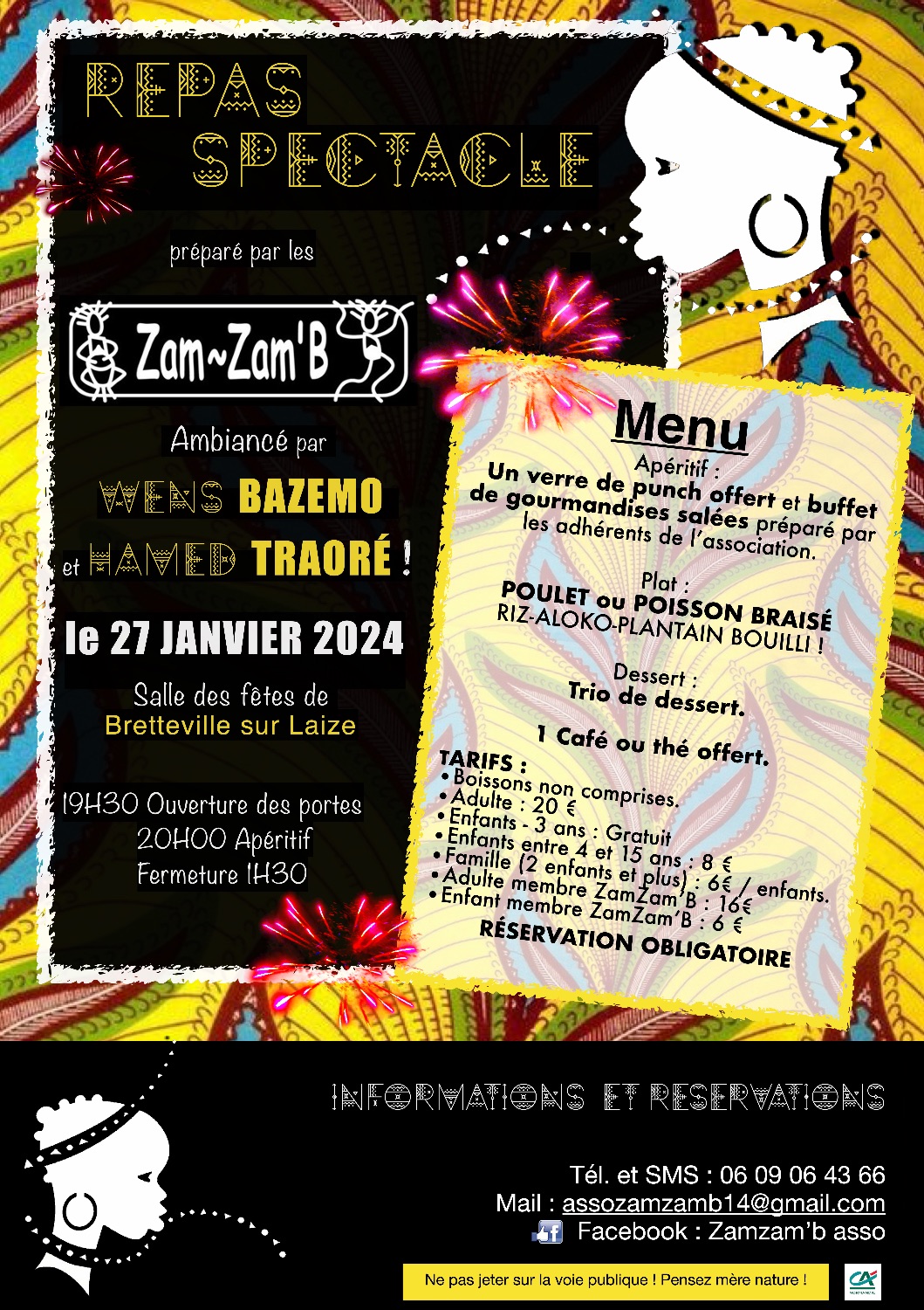 REPAS-SPECTACLE DES ZAMZAM'B