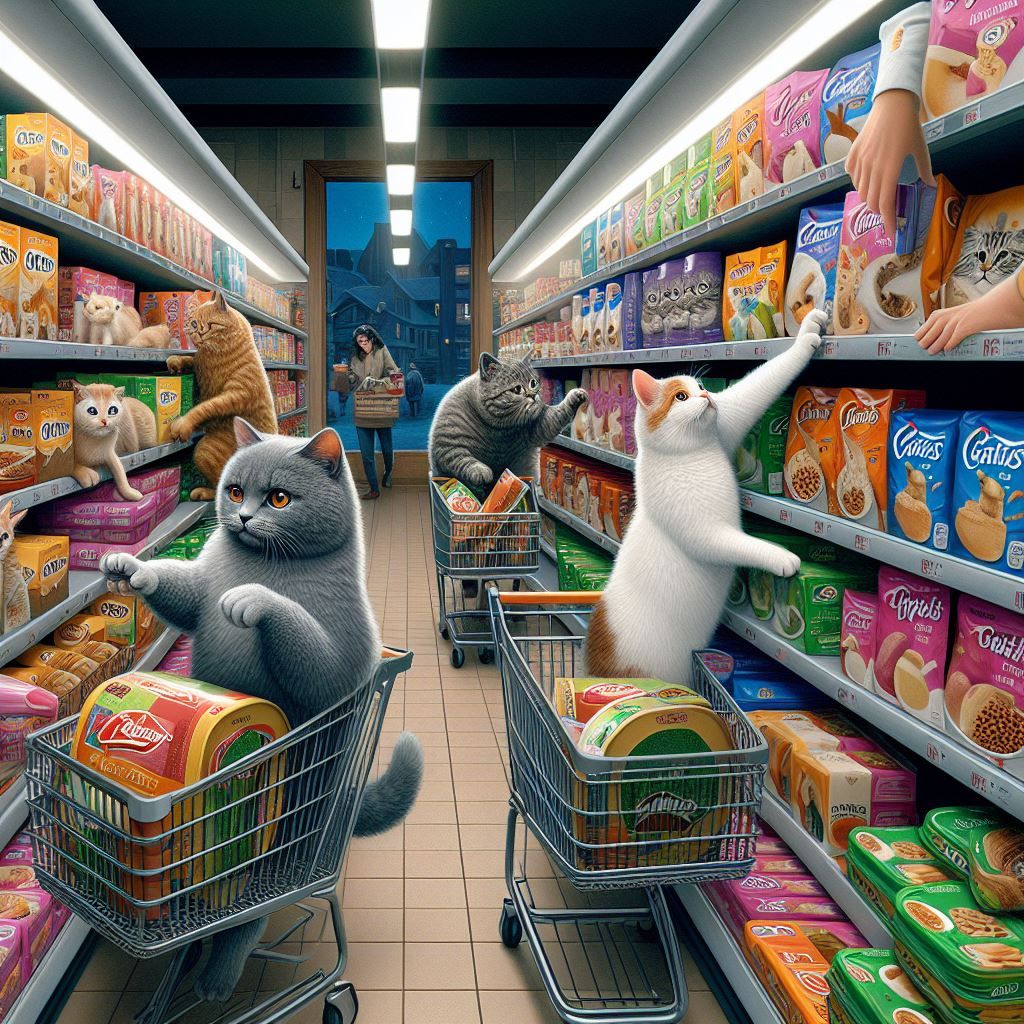 Collecte de nourriture pour les chats libres et errants