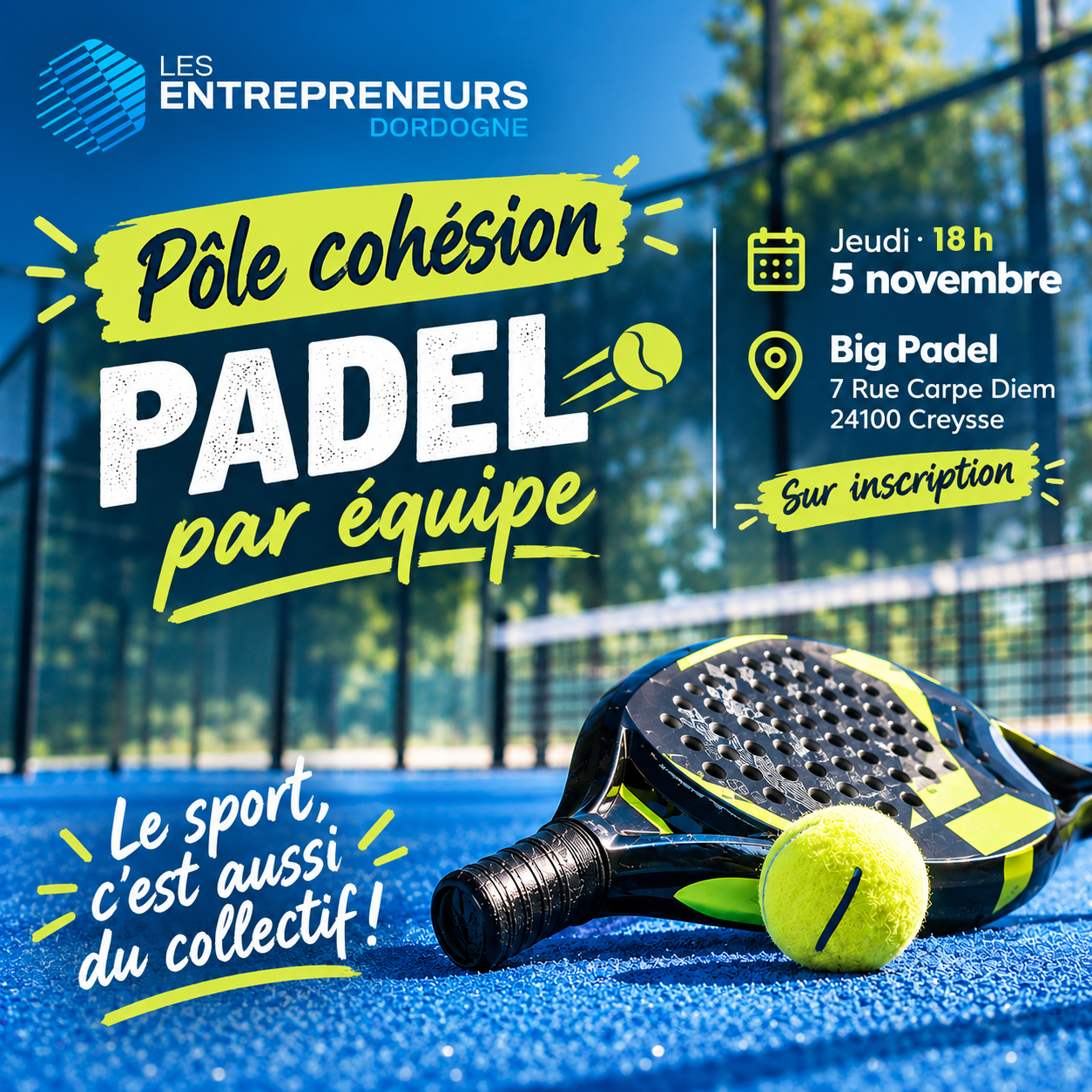 PÔLE COHESION PADEL