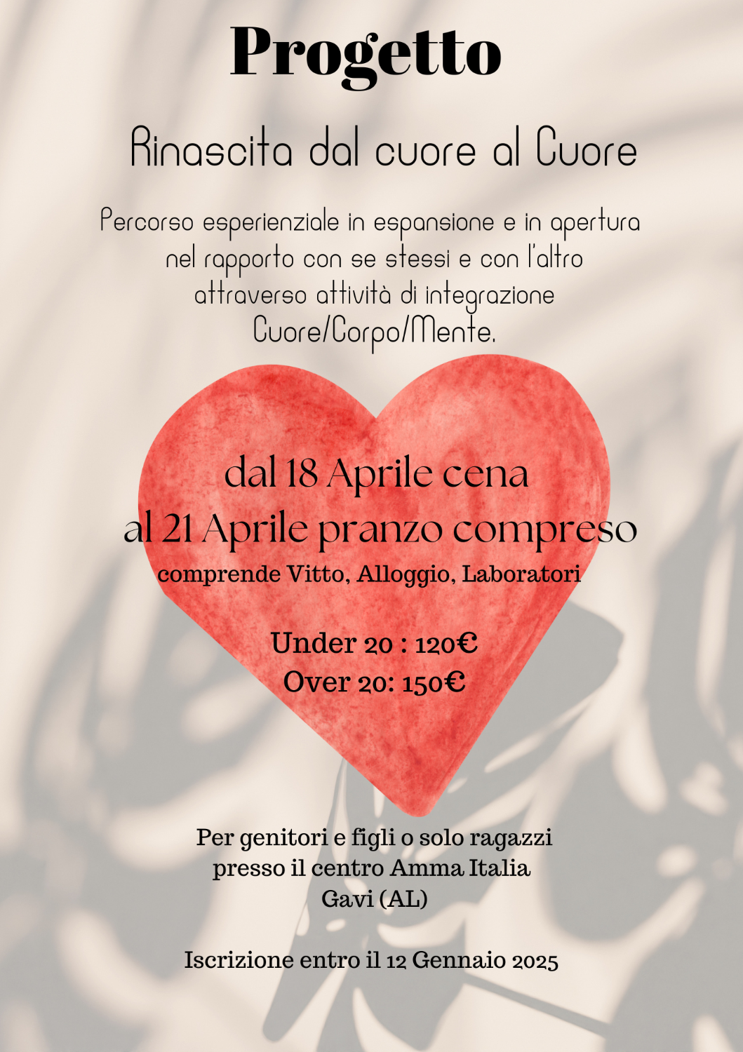 Progetto Rinascita dal Cuore al Cuore
