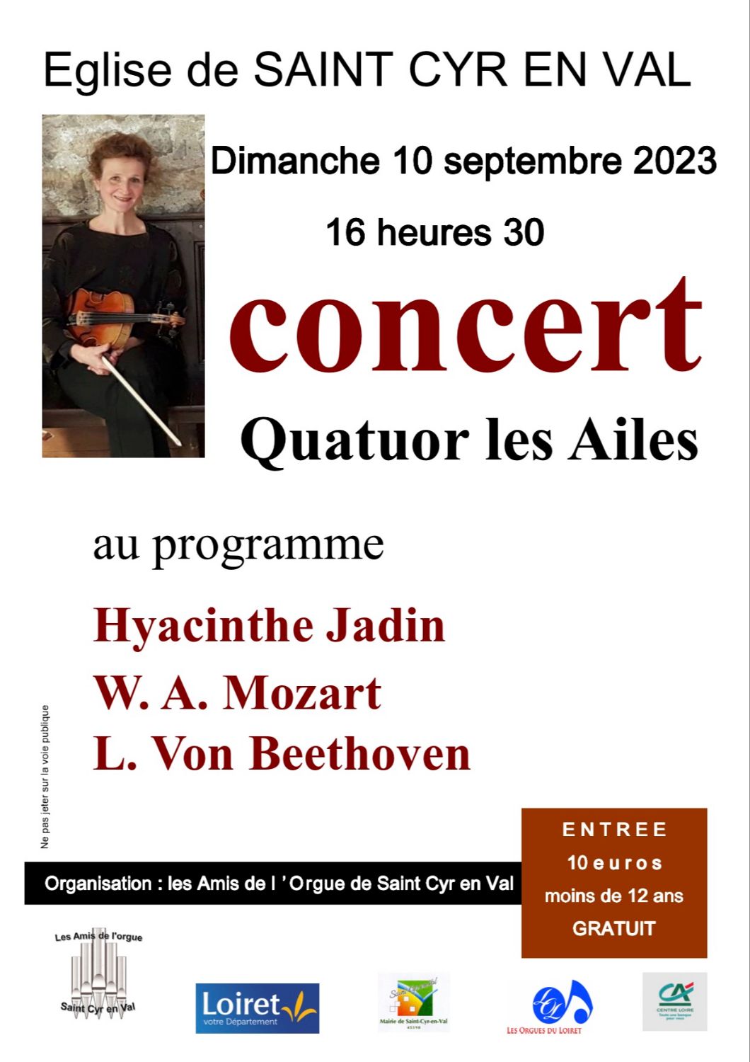 Concert du quatuor Les Ailes