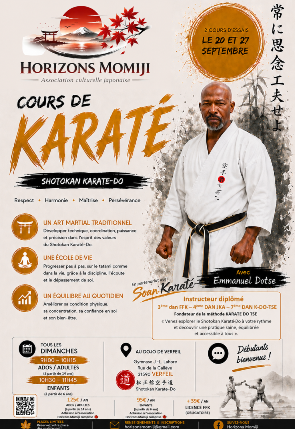 Cours de karaté
