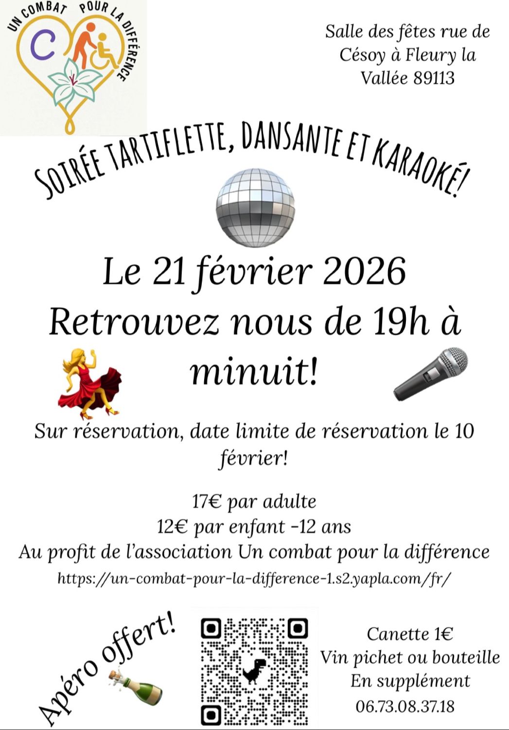 Soirée tartiflette, dansante karaoké!