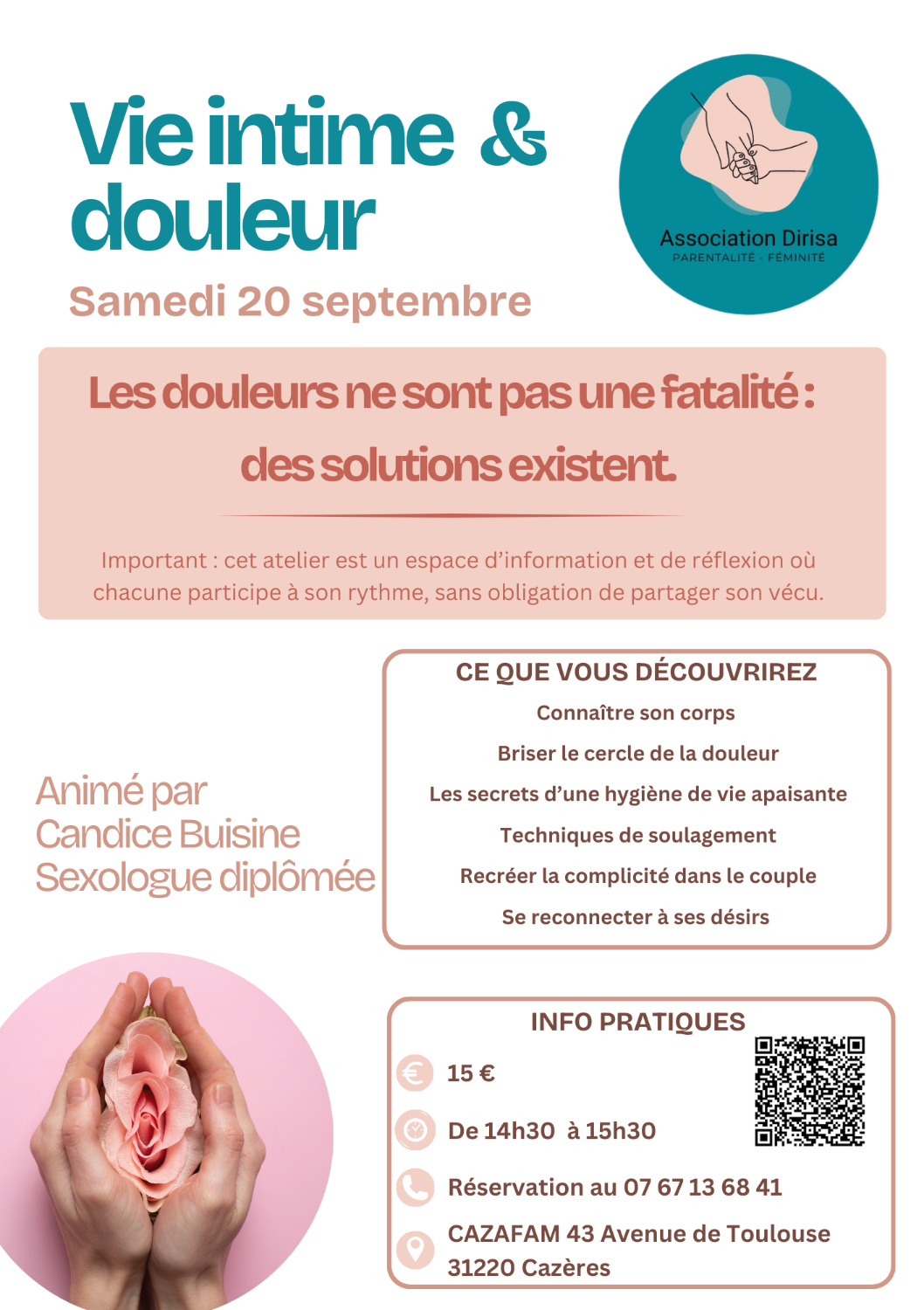 Atelier douleur et vie intime