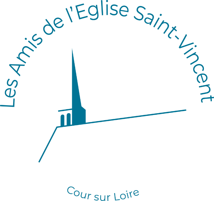 Logo Association des amis de l'église Saint Vincent de Cour-sur-Loire