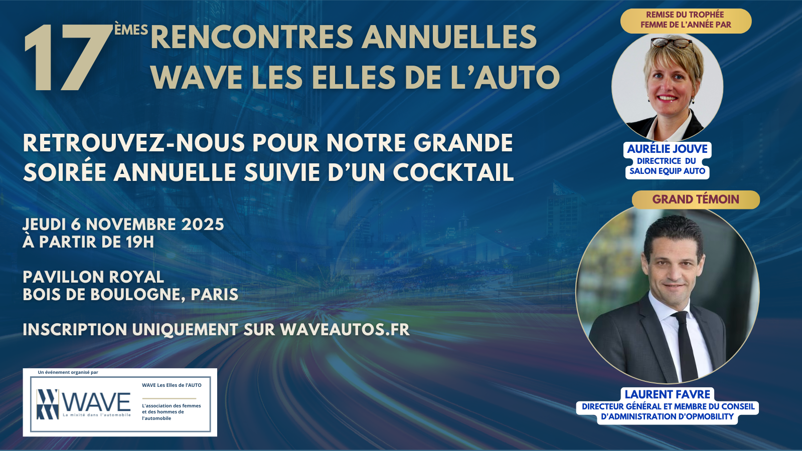 17èmes Rencontres Annuelles WAVE Les Elles de l'Auto