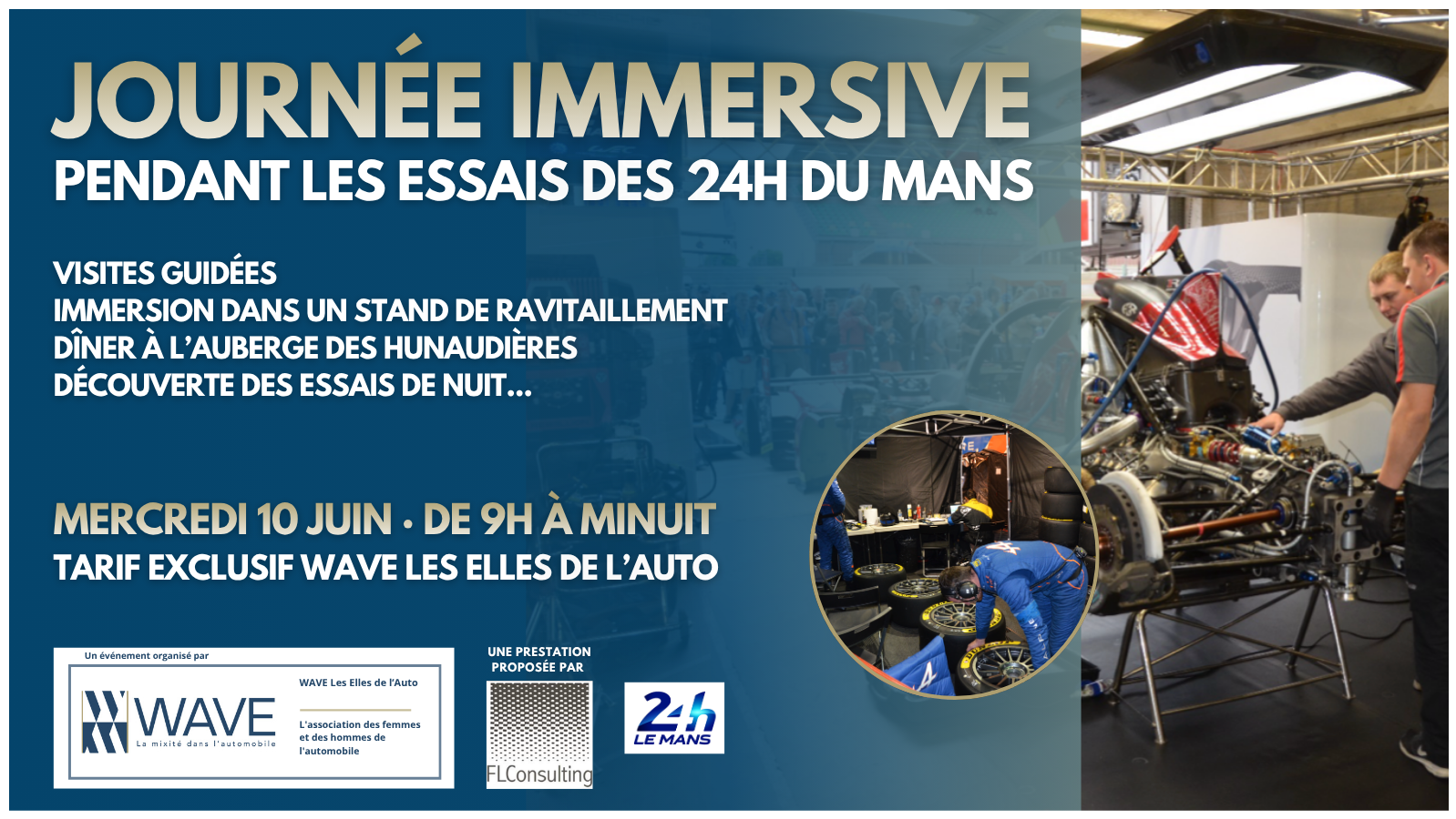 Immersion VIP au sein d'une écurie lors des essais des 24h du Mans