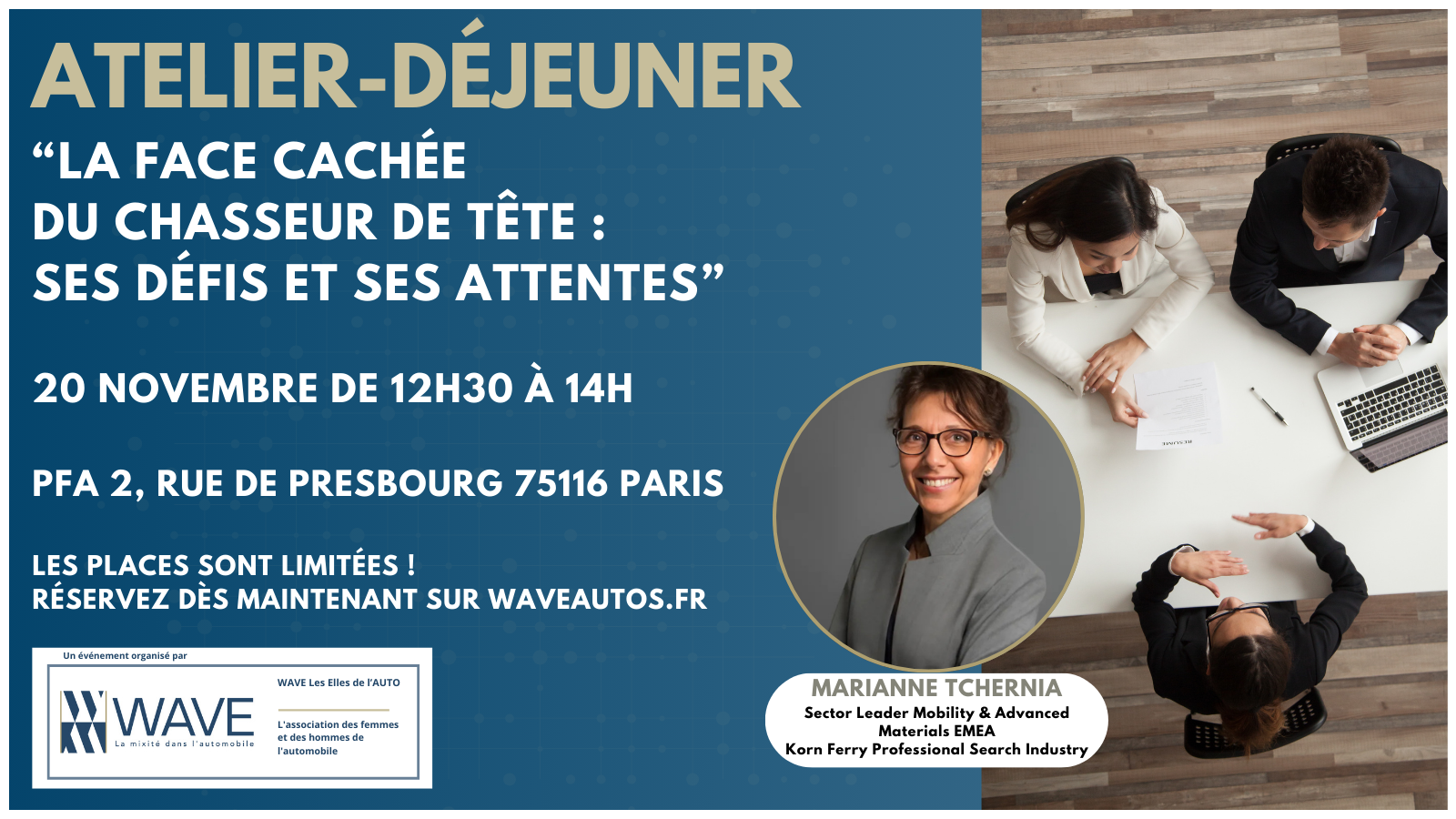 Atelier déjeuner présentiel : 