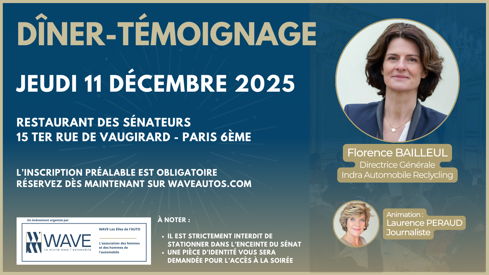 Dîner témoignage avec Florence Bailleul