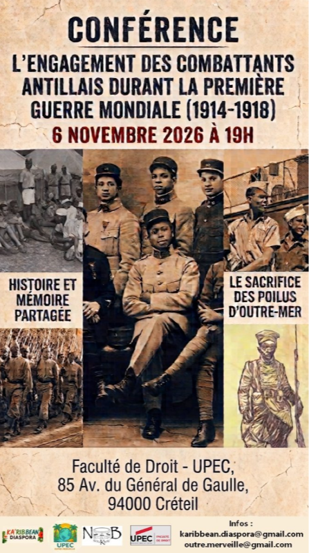 Conférence : L'engagement des combattants antillais pendant la guerre 14-18
