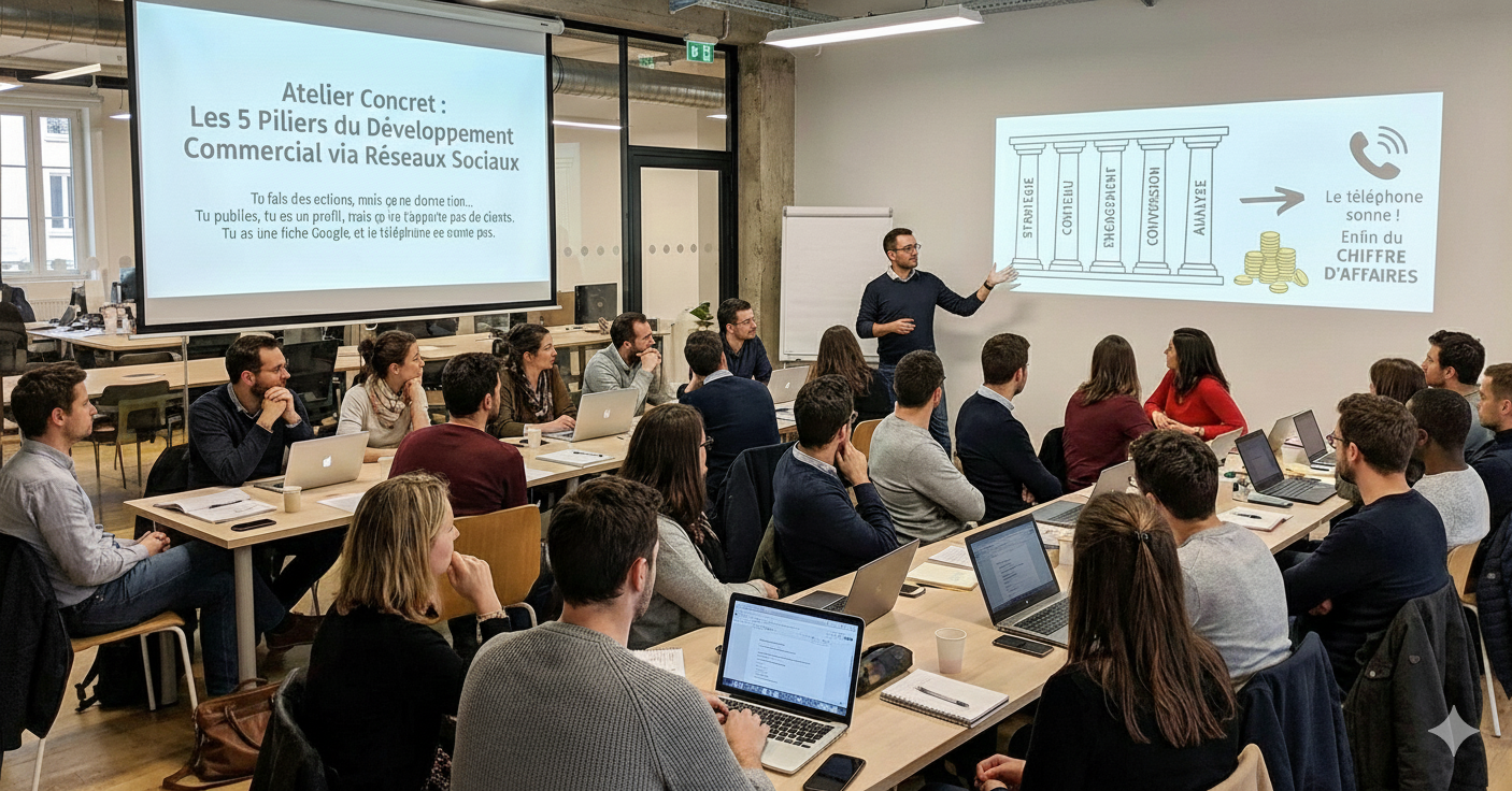 Atelier Développez votre Chiffre d'Affaires grâce aux Réseaux Sociaux