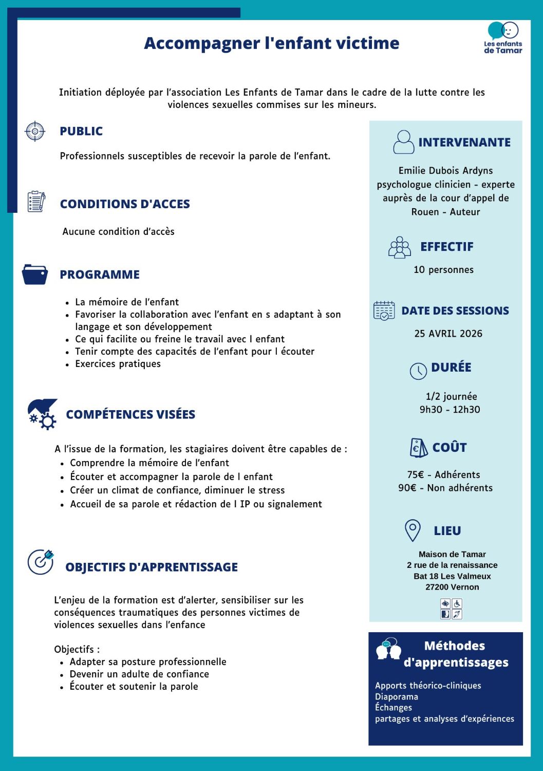 Accompagner l’enfant victime