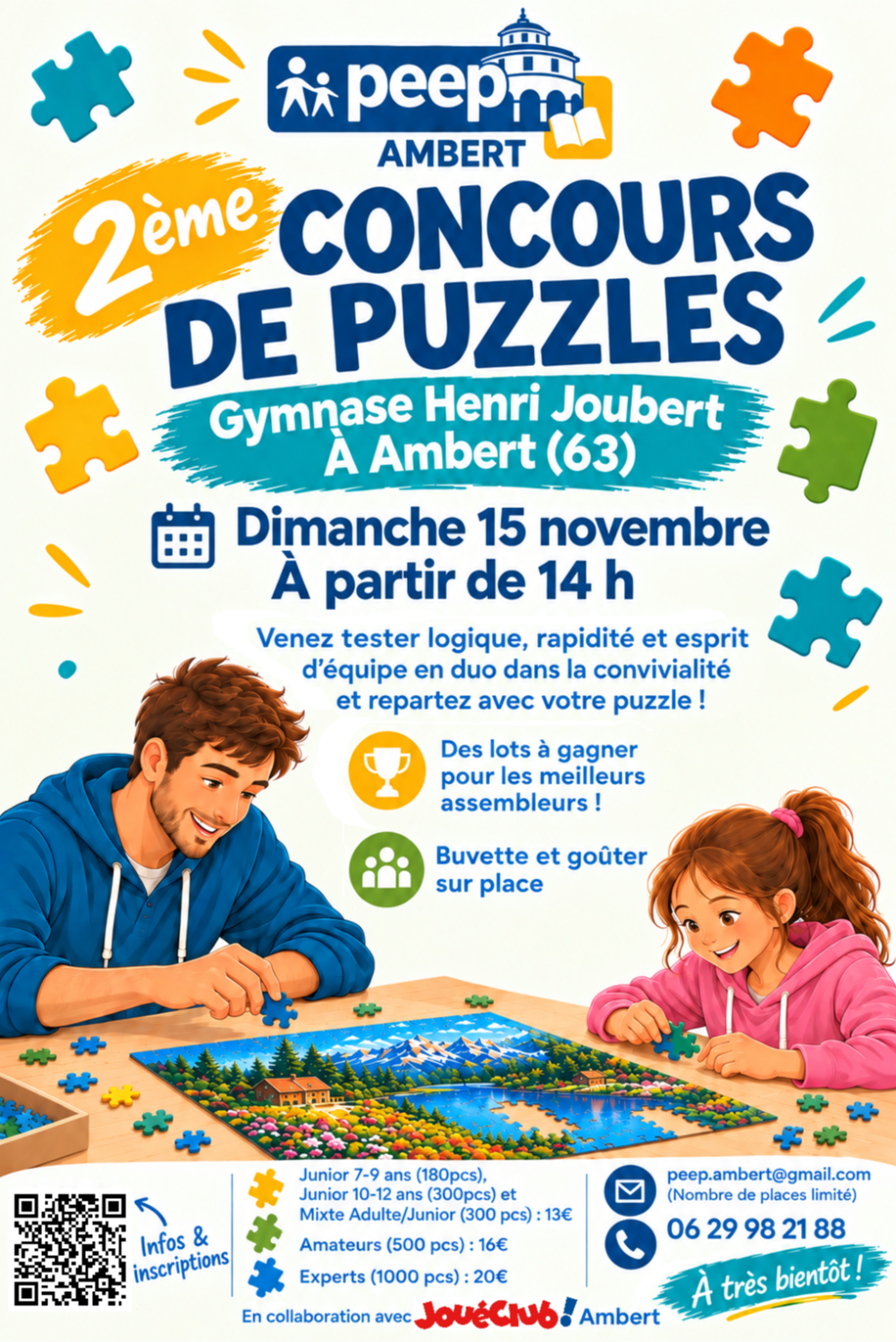 2ème Concours de puzzles PEEP Ambert 15/11/2026