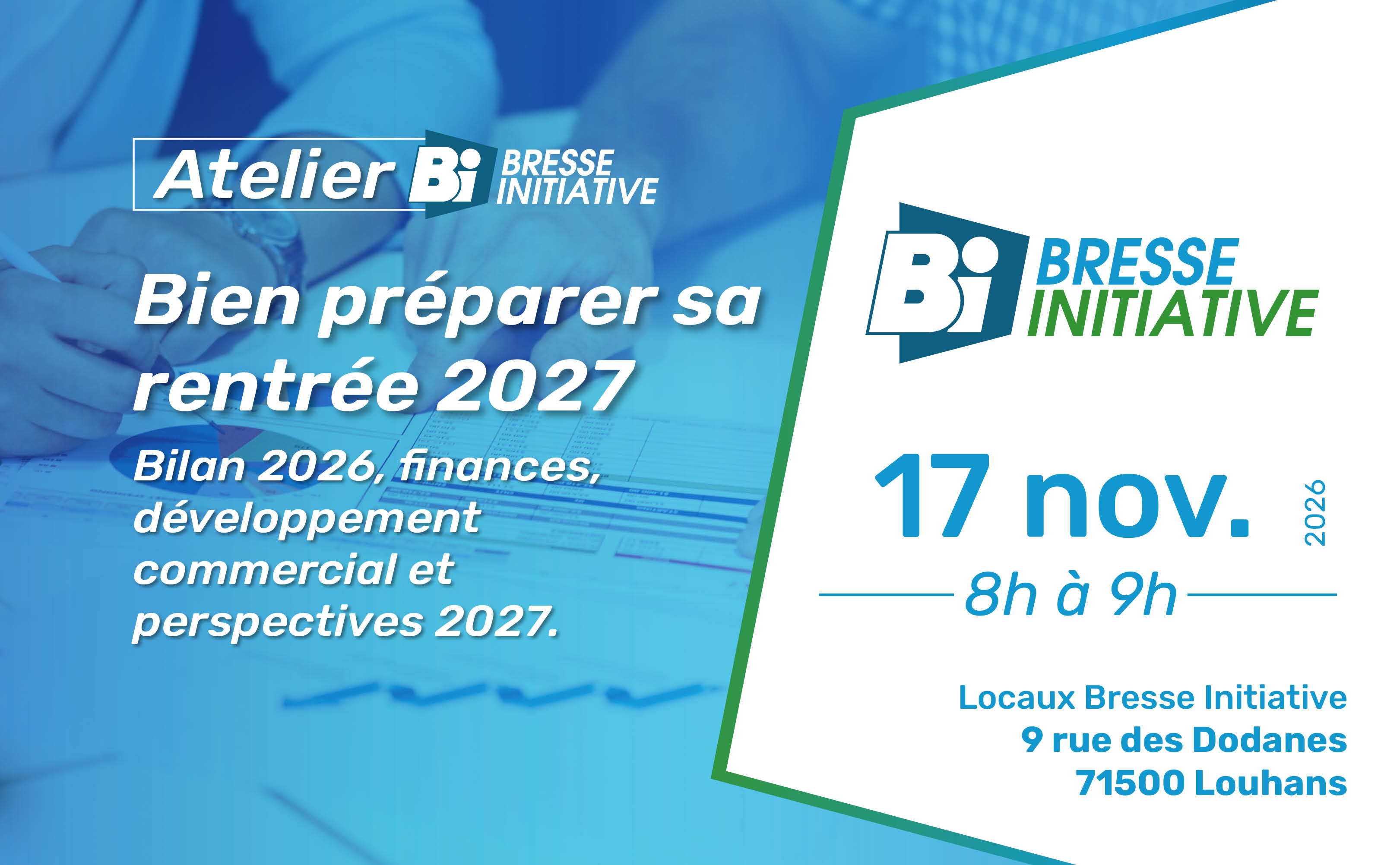 Atelier - Bien préparer son année 2027 - 17/11/2026