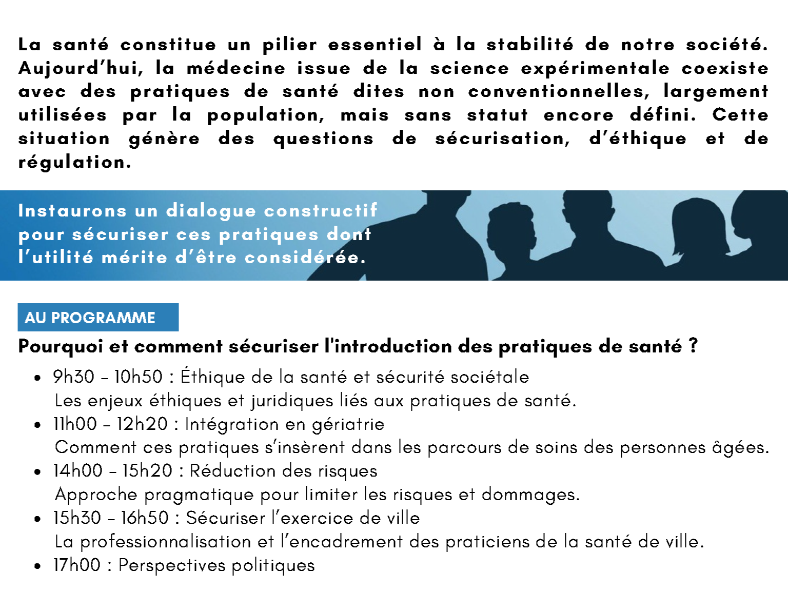 Pourquoi et comment sécuriser des pratiques de soin complémentaires?