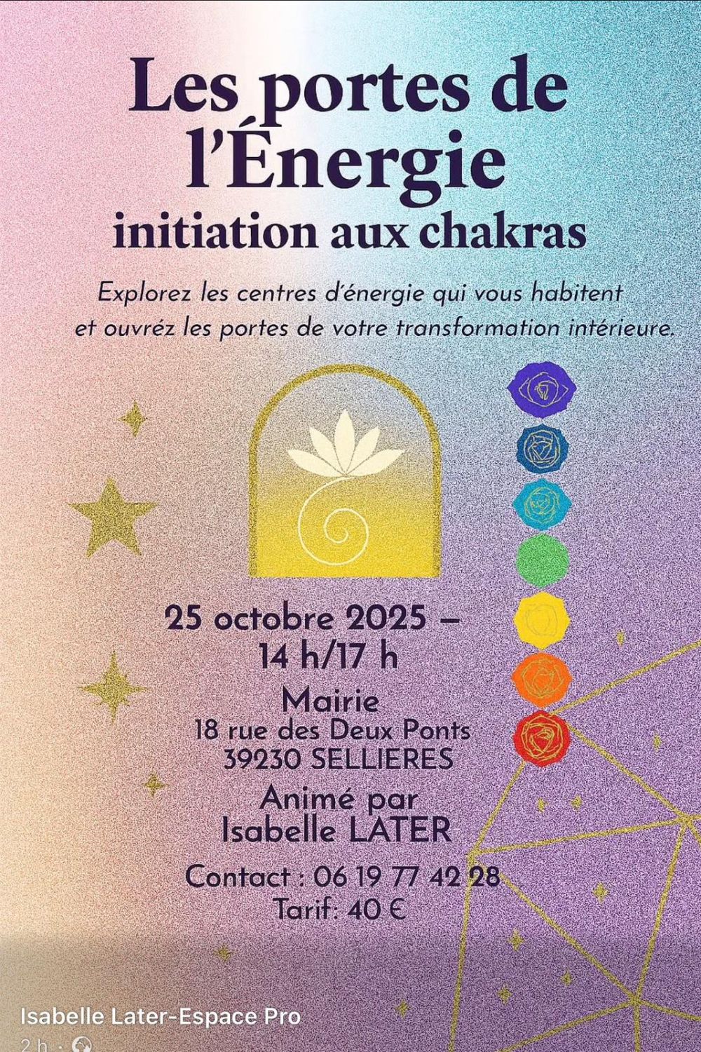Les portes de l'énergie, initiation aux chakras