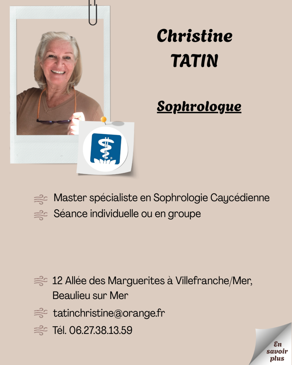 Fiche Christine Tatin Sophrologue