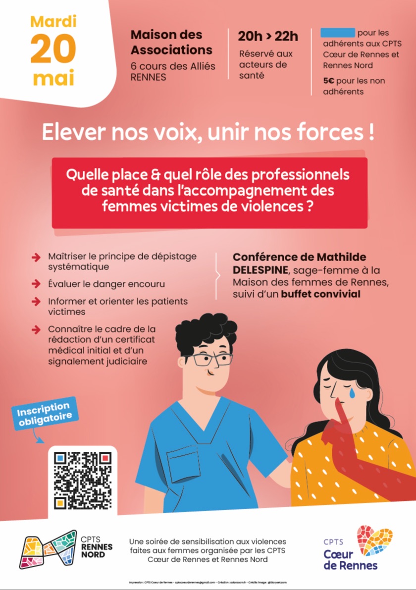 Élever nos voix, unir nos forces : place et rôle des professionnels de santé dans l'accompagnement des femmes victimes de violences !