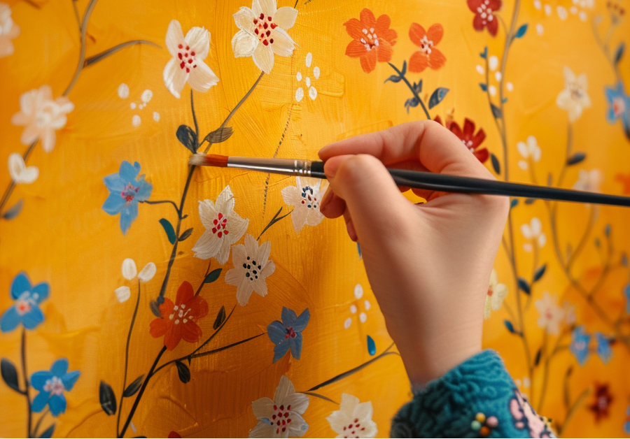 Peinture décorative sur tout support