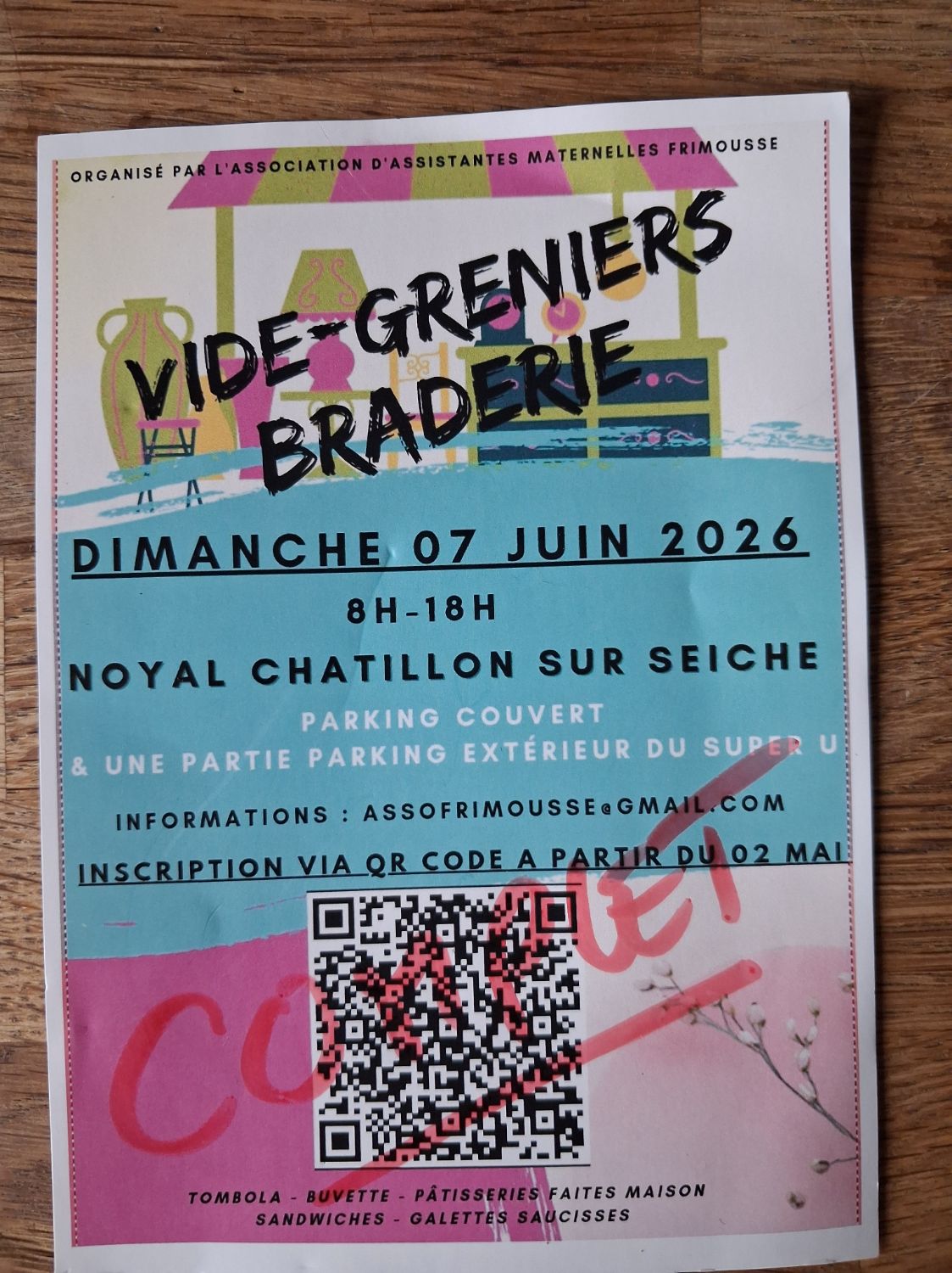 Braderie Parking Super U Association Frimousse