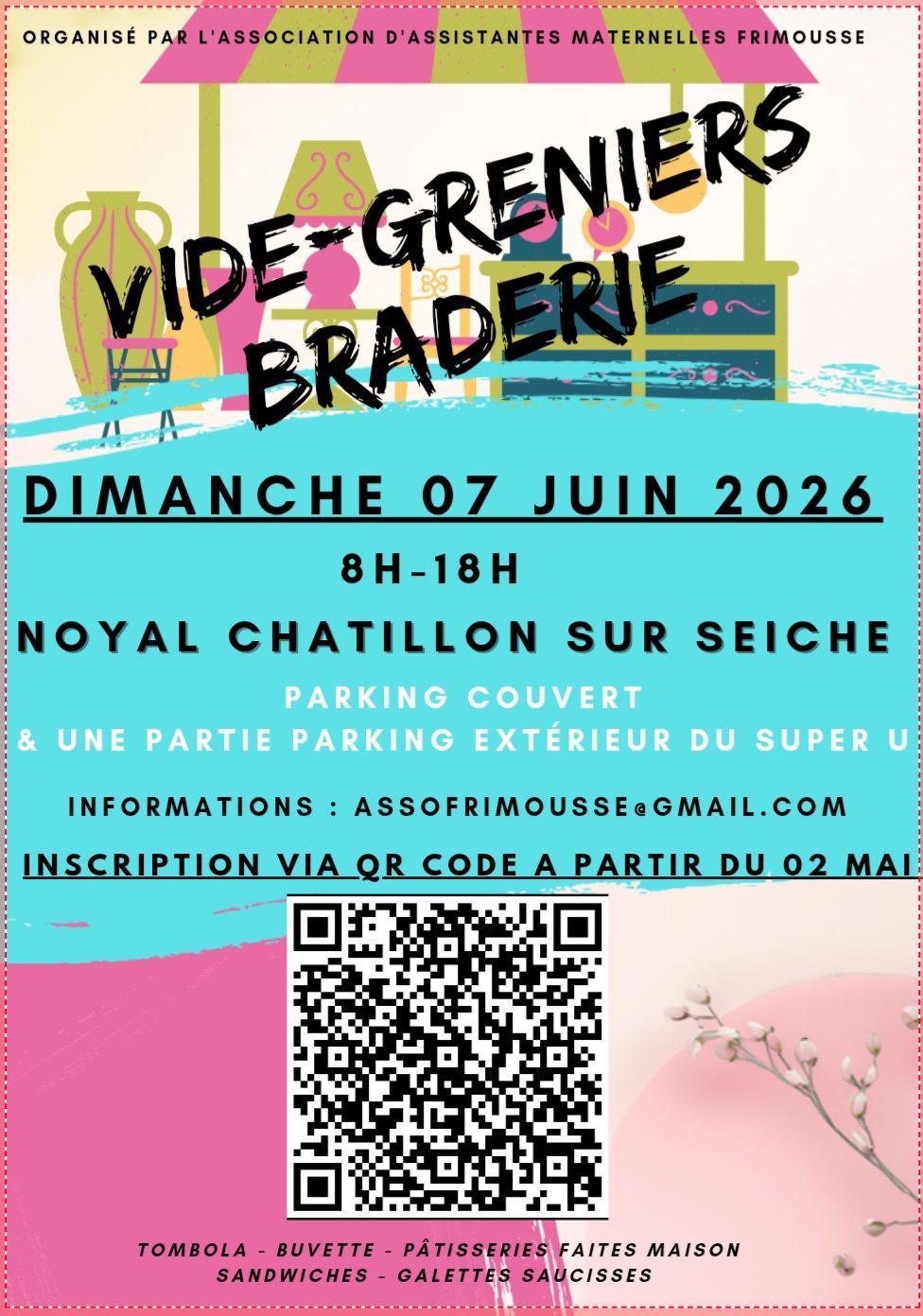 Braderie Parking Super U Association Frimousse