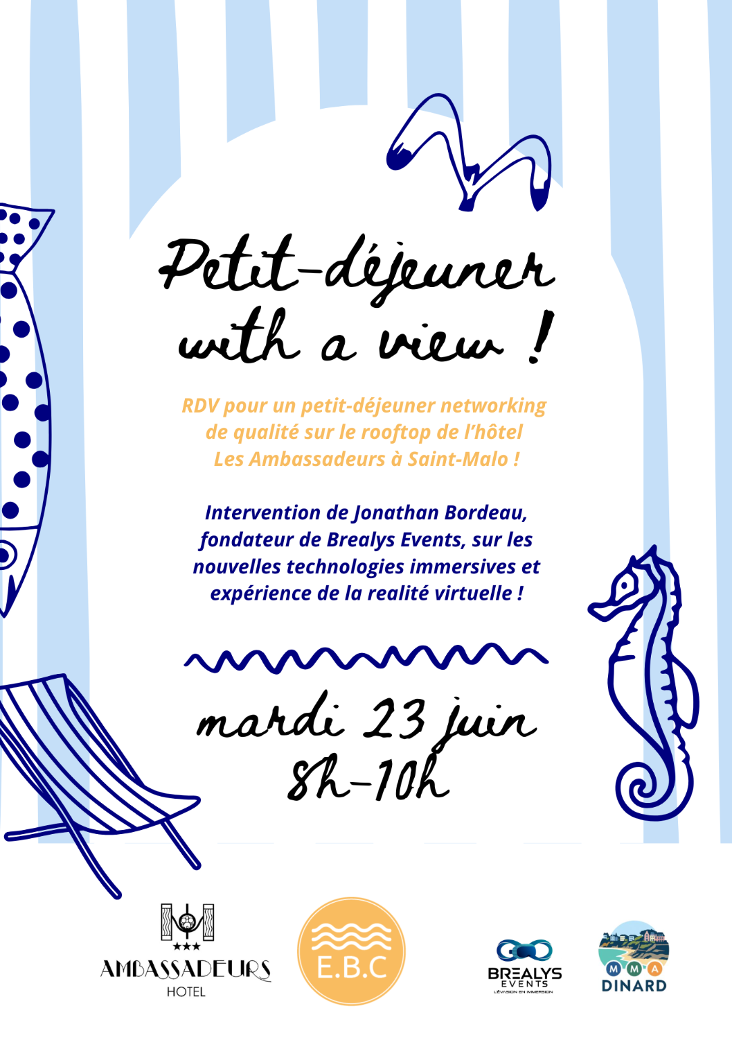 Petit-déjeuner networking sur les toits de Saint-Malo !