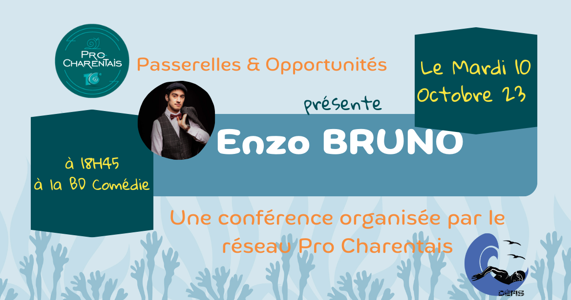 Rdv terminé // CONFÉRENCE Enzo Bruno à la BD Comédie le mardi 10 octobre 2023 !