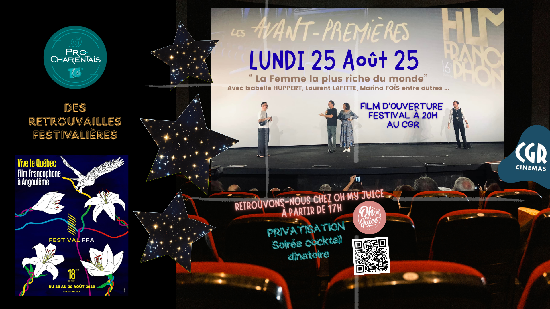 Rdv Retrouvailles FFA Pro Charentais à Angoulême  ı 17h00 au Restaurant Oh My Juice !