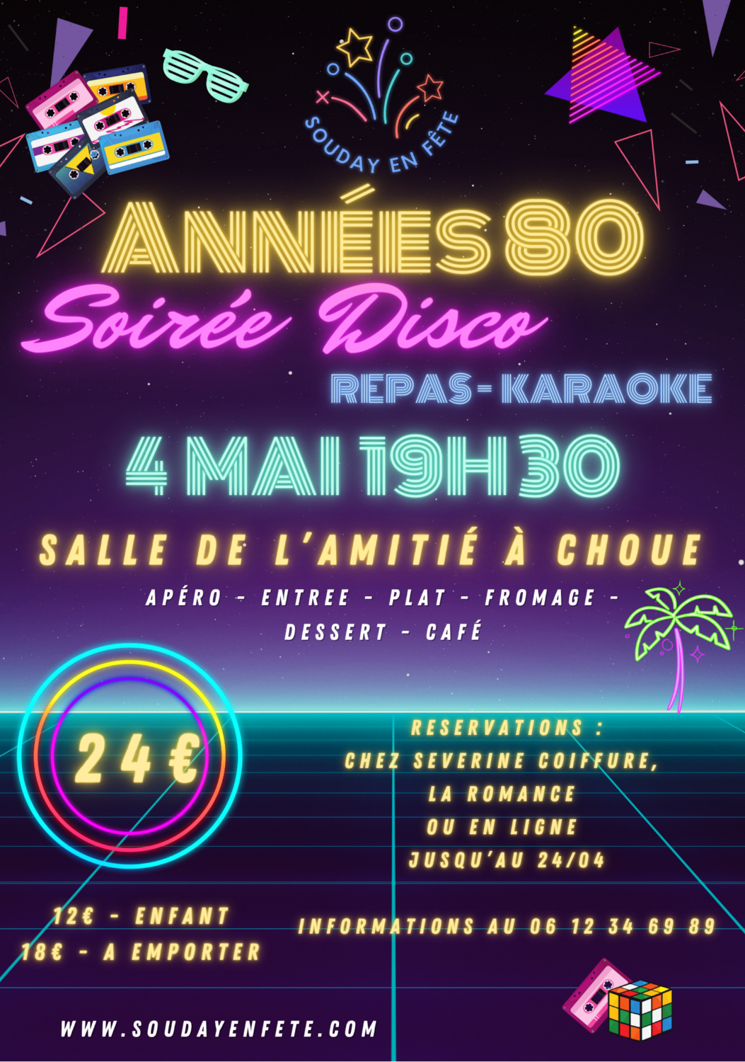 Soirée années 80 à Choue