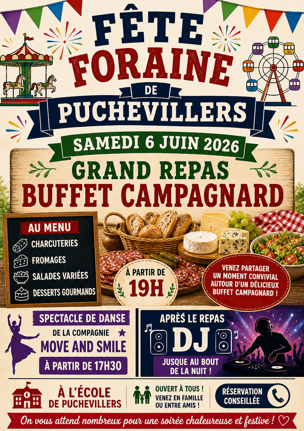 REPAS DE LA FETE - PUCHEVILLERS