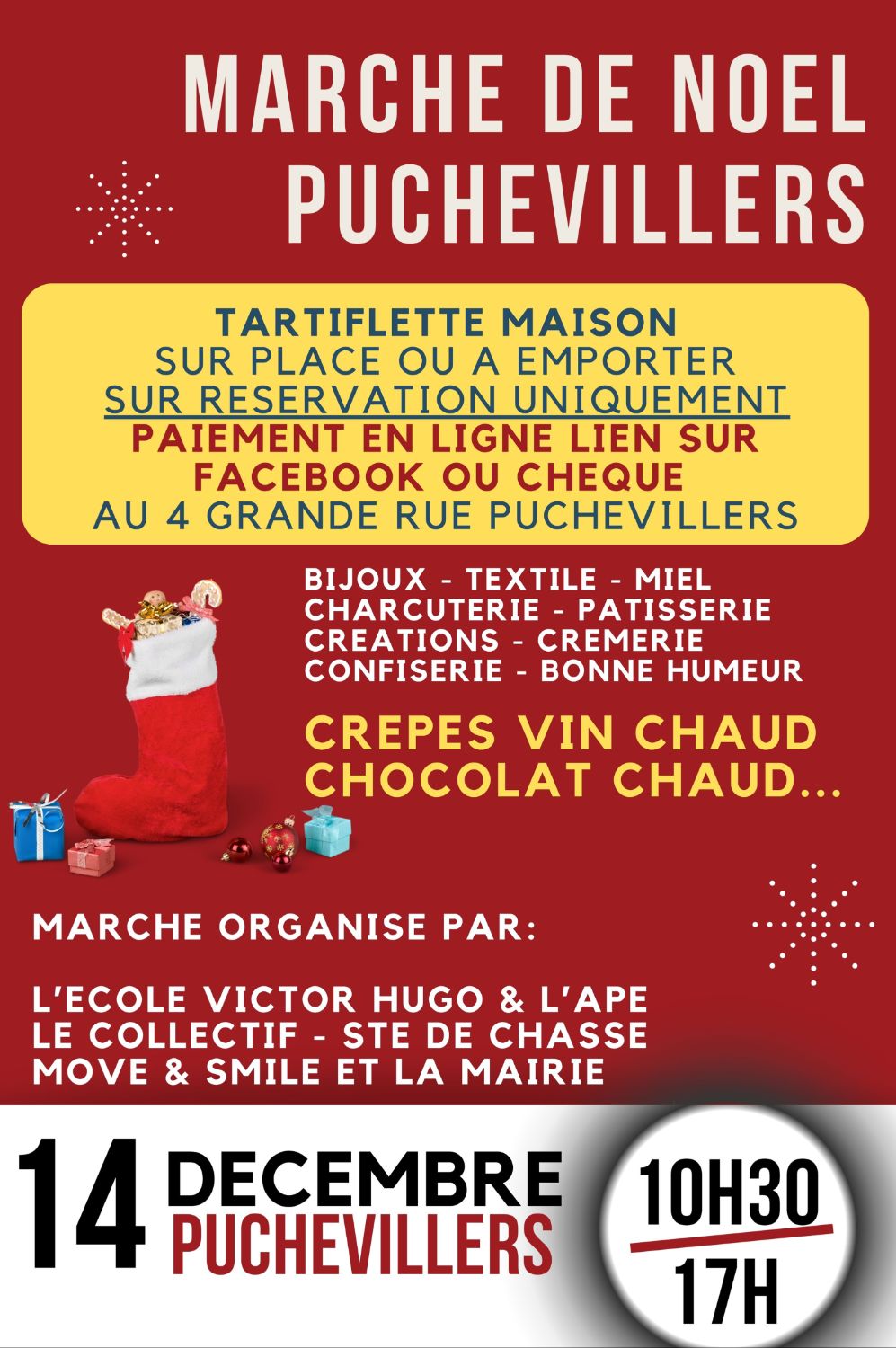TARTIFLETTE MARCHE DE NOEL