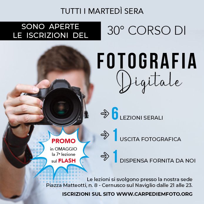 Corso base di fotografia digitale - 30° edizione