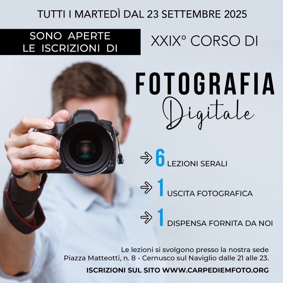 Corso base di fotografia digitale - edizione XXIX