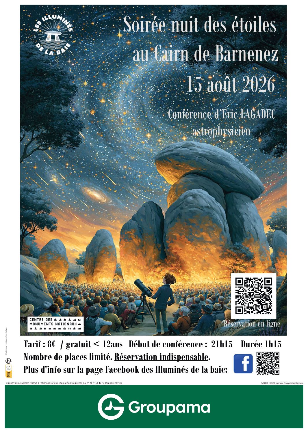 Soirée nuit des étoiles avec Eric Lagadec