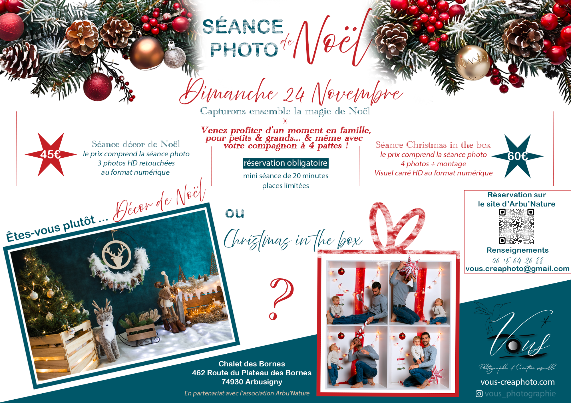 Séance photos de Noël