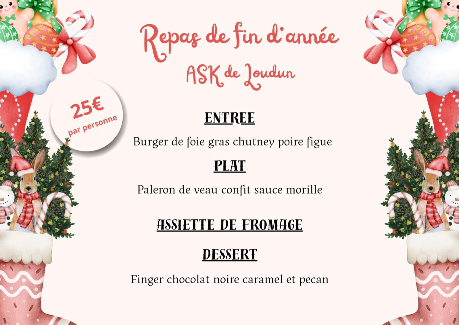Repas de Noël ASK Loudun